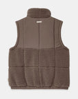 Vala Equestrian Ladies Milla Sherpa Quilted Vest, Taupe