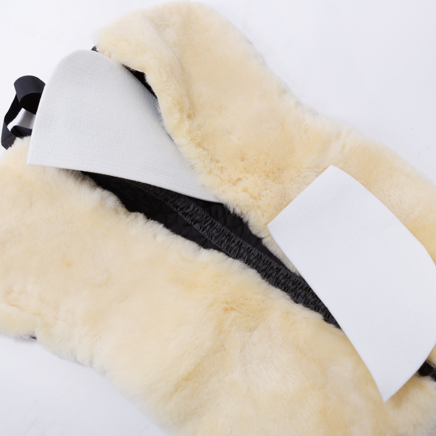 Werner Christ Saddle Pad Ultra Double Pocket, Black / Natural, Full