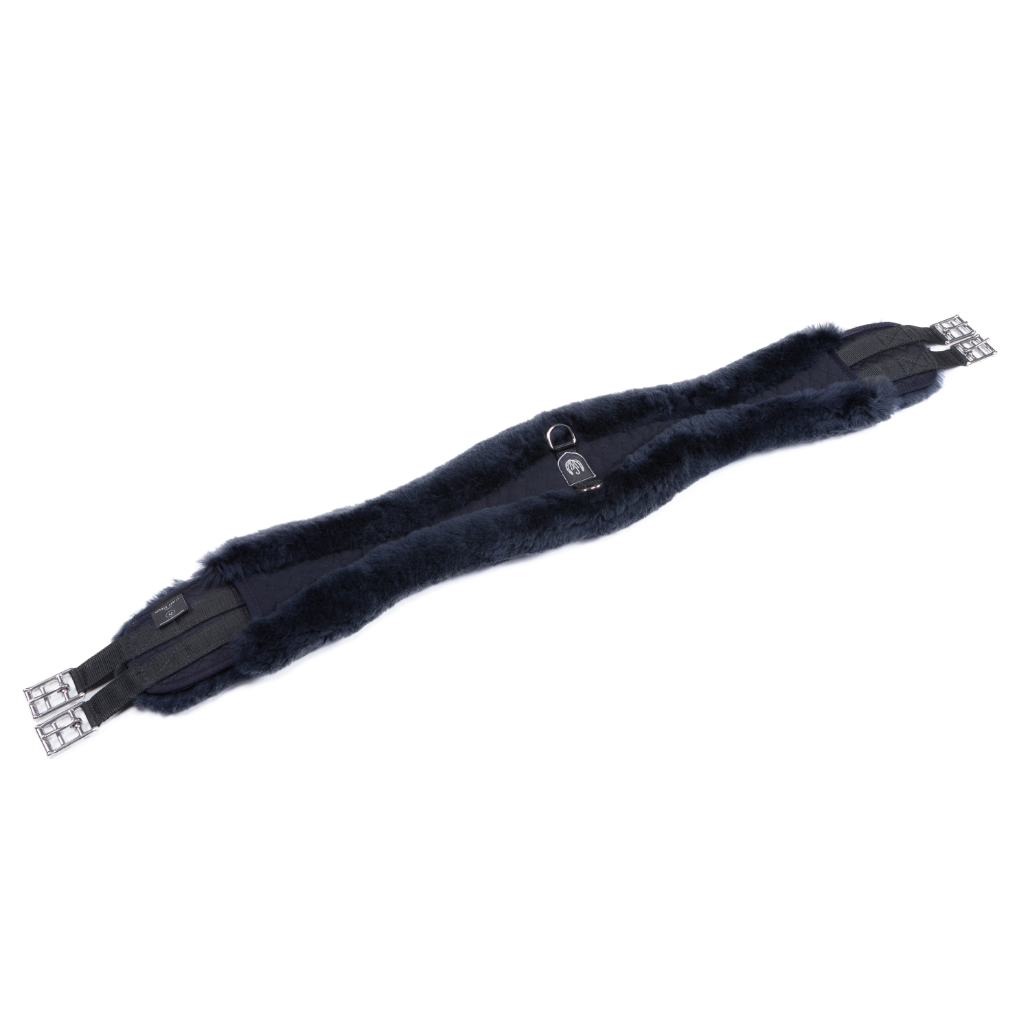 Werner Christ Sheepskin Anatomic Long Contour Girth, Anthracite/Black