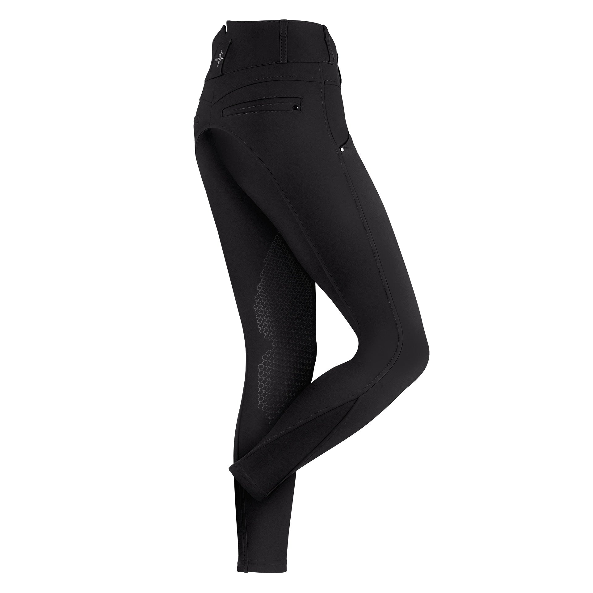 Fair Play VITA Ladies High Rise Knee Grip Winter Breeches, Black
