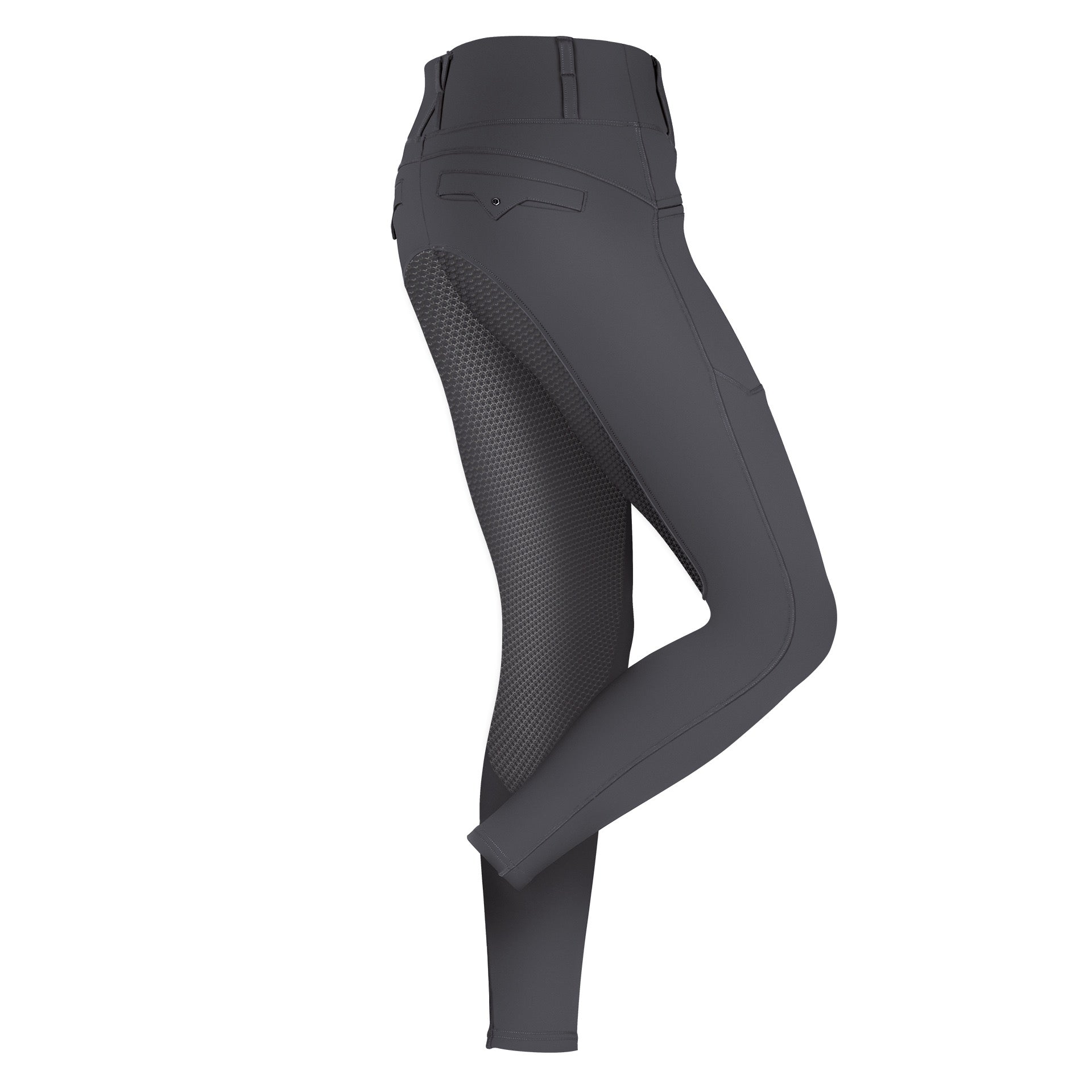 Fair Play HEXA High Rise Full Grip Winter Riding Leggings, Grey