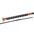 Fleck Dressage Whip, Silktouch Crystal Fiberglass Shaft, Rosegold