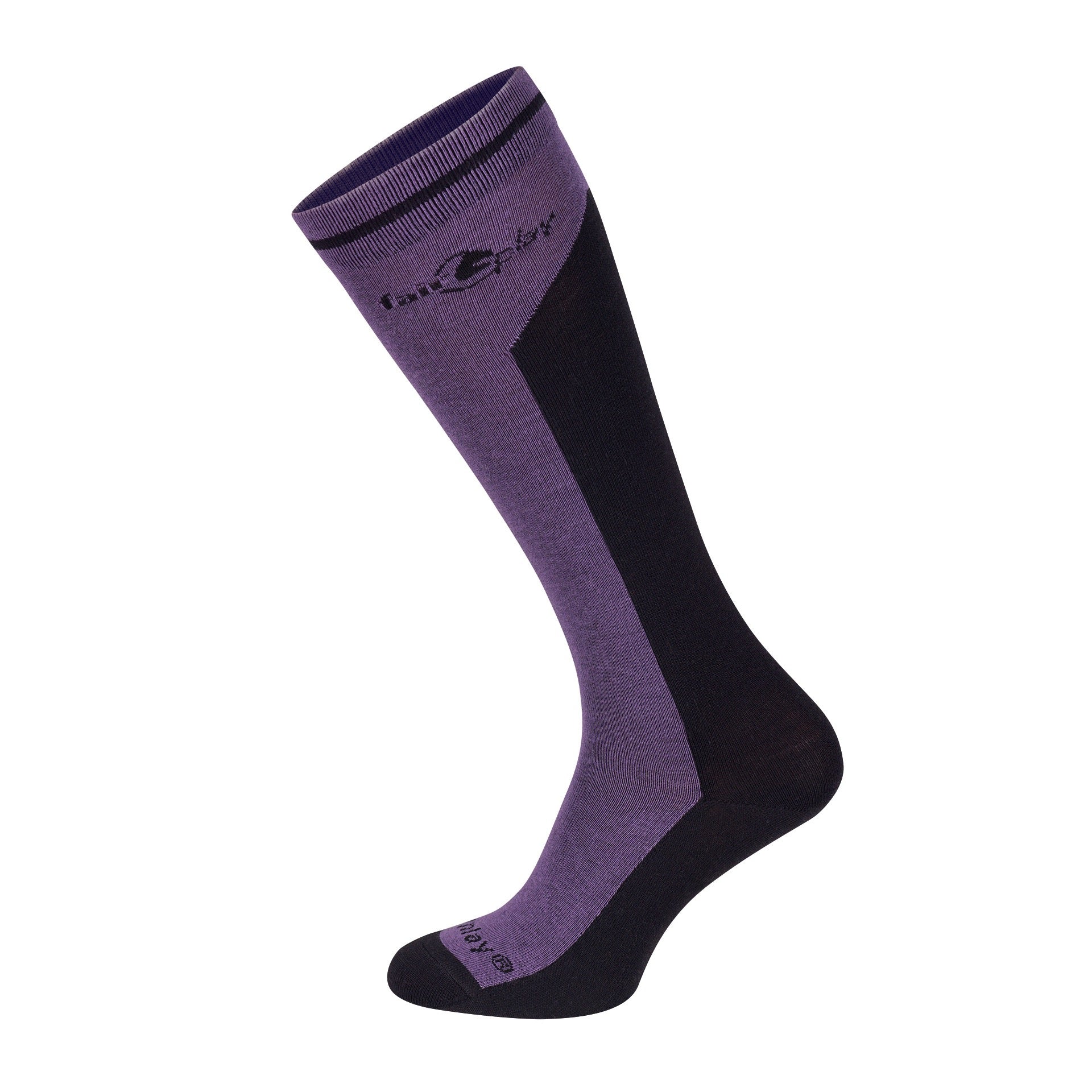 Fair Play AMERY Winter Riding Socks, Lavender-Black