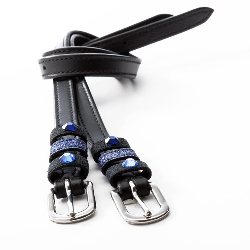Kavalkade Spur Straps, Black/Navy