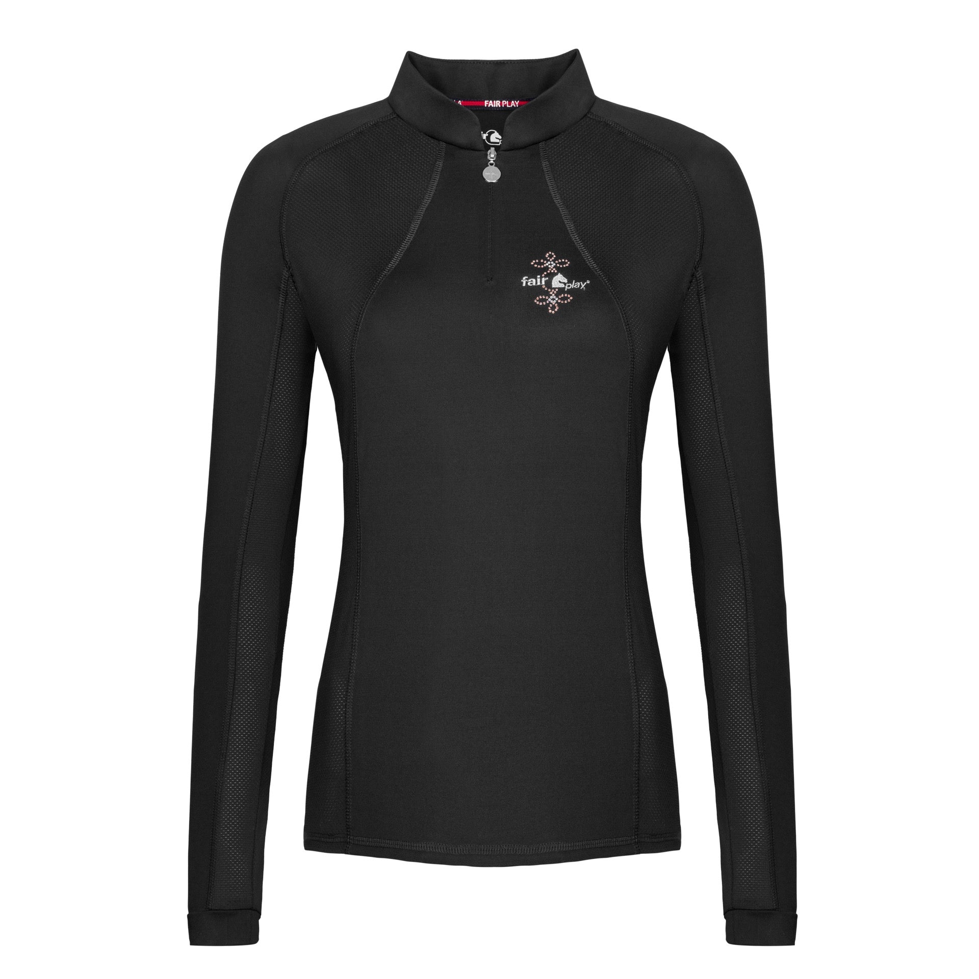 Fair Play Long Sleeve Paula Training Shirt, Black