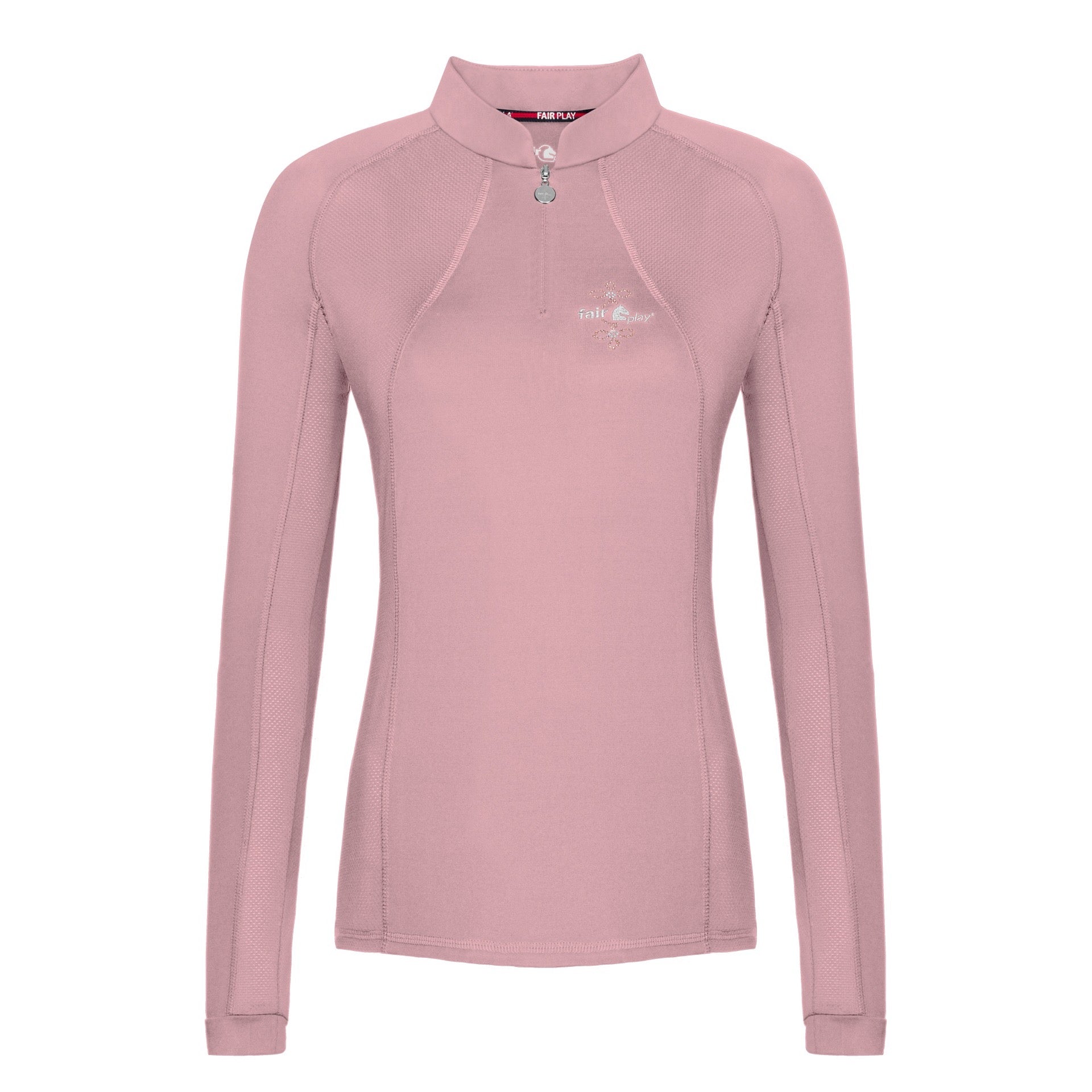 Fair Play Long Sleeve Paula Training Shirt, Dusty Pink