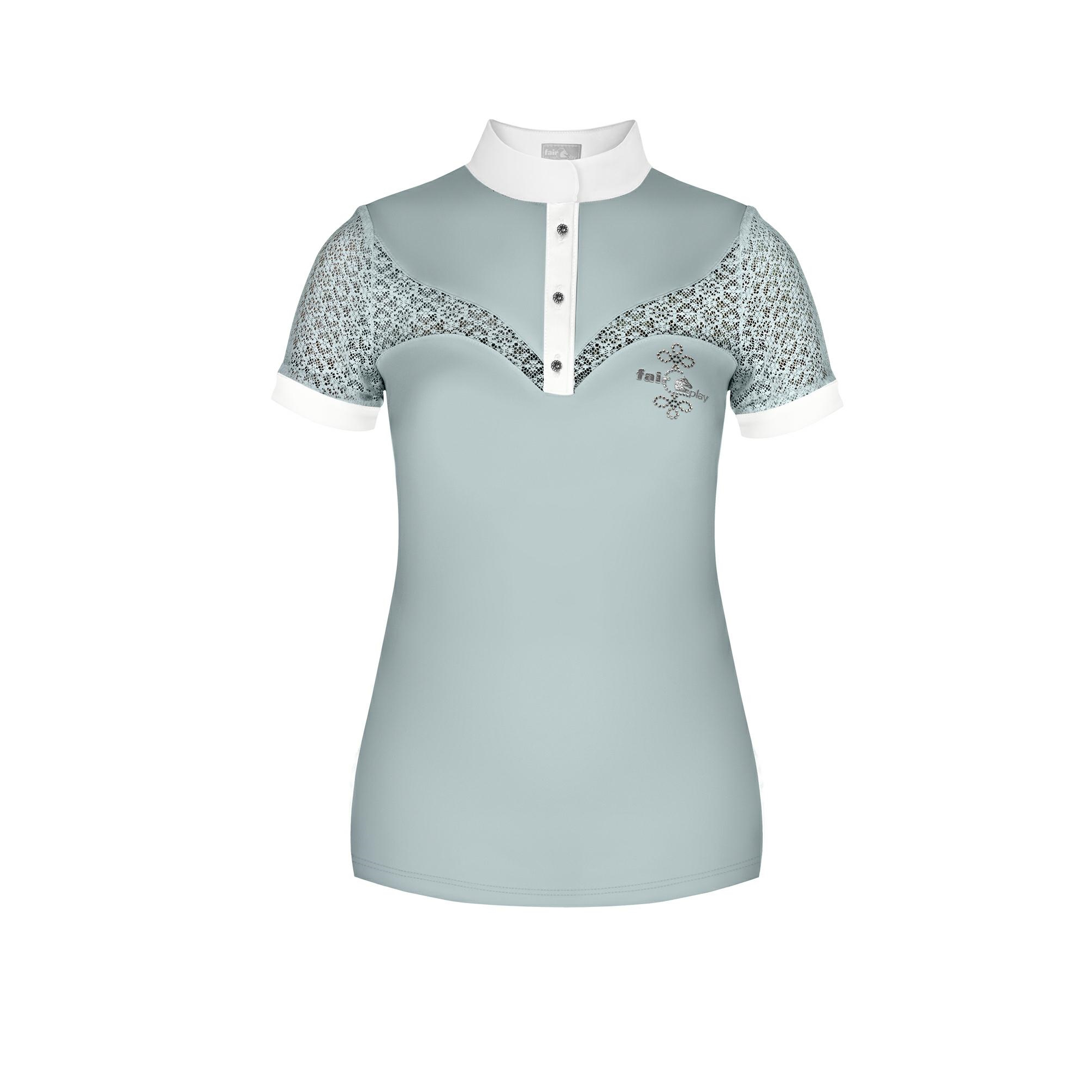 Fair Play Ladies Short Sleeve Competition Shirt ROZZIE, Ash Blue