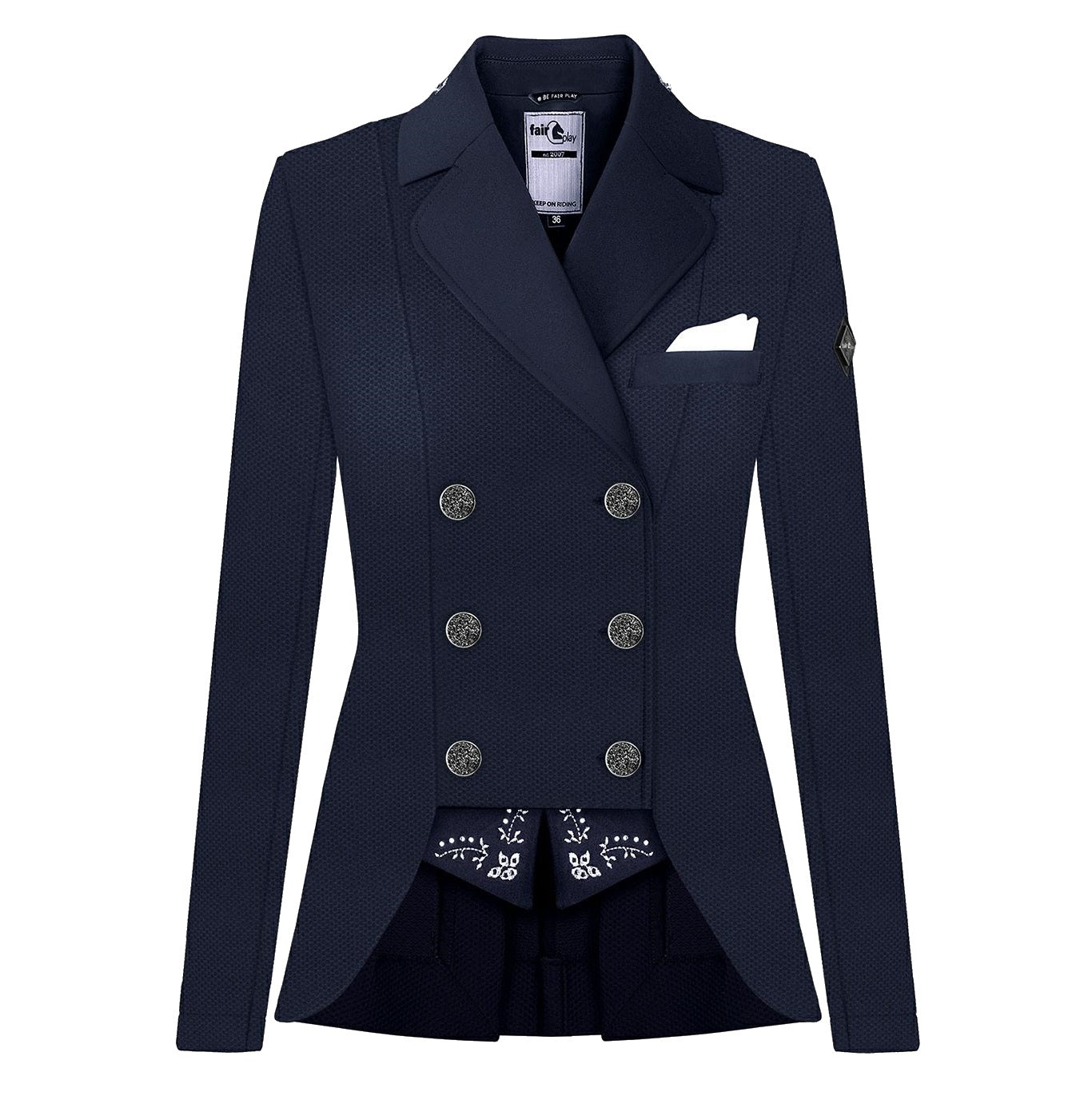 Fair Play ALISSA FLEUR Summer Dressage Short Tailcoat, Navy