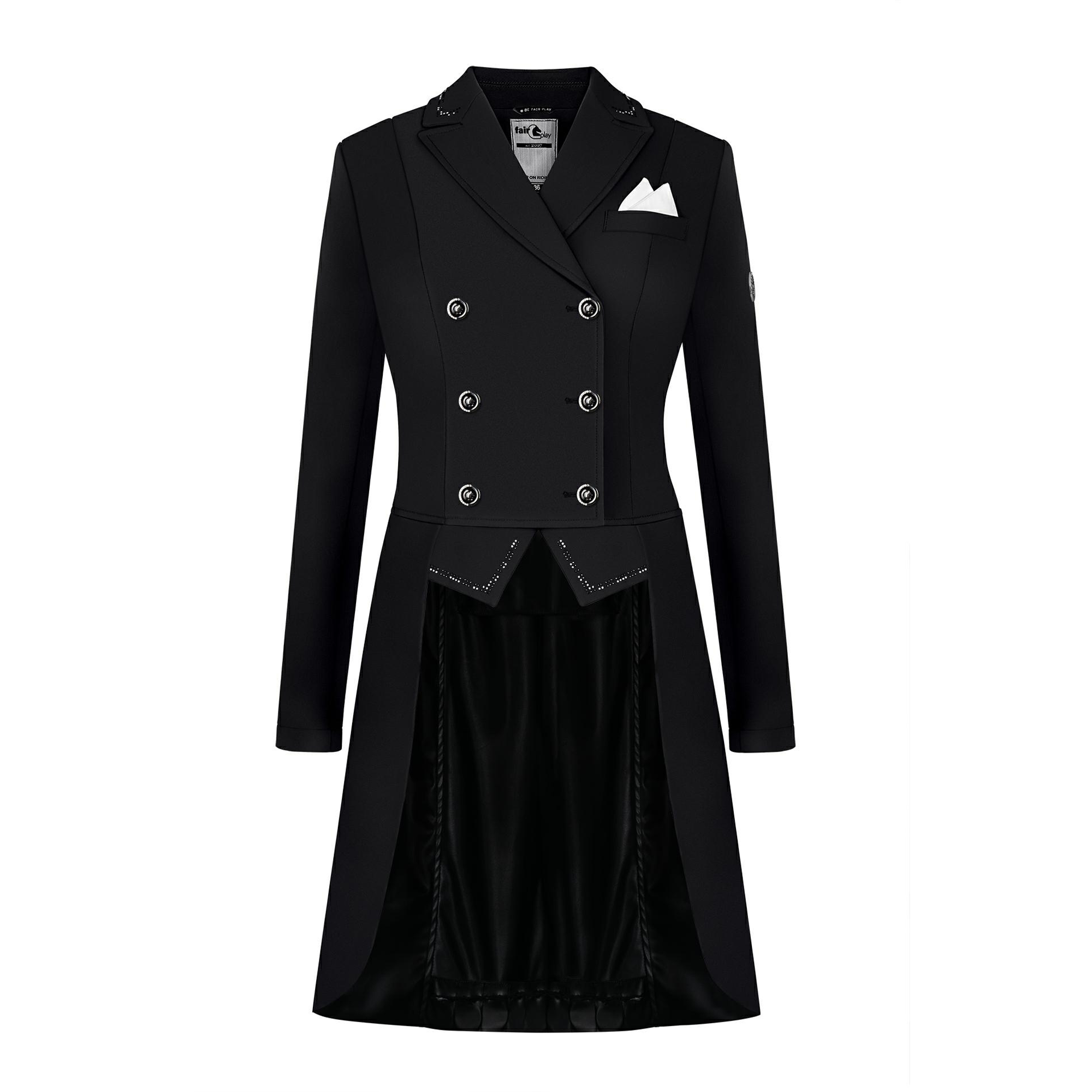 Fair Play Women's Nadine Dressage Tailcoat - Black Fair Play Women's Nadine Dressage Tailcoat - Black
