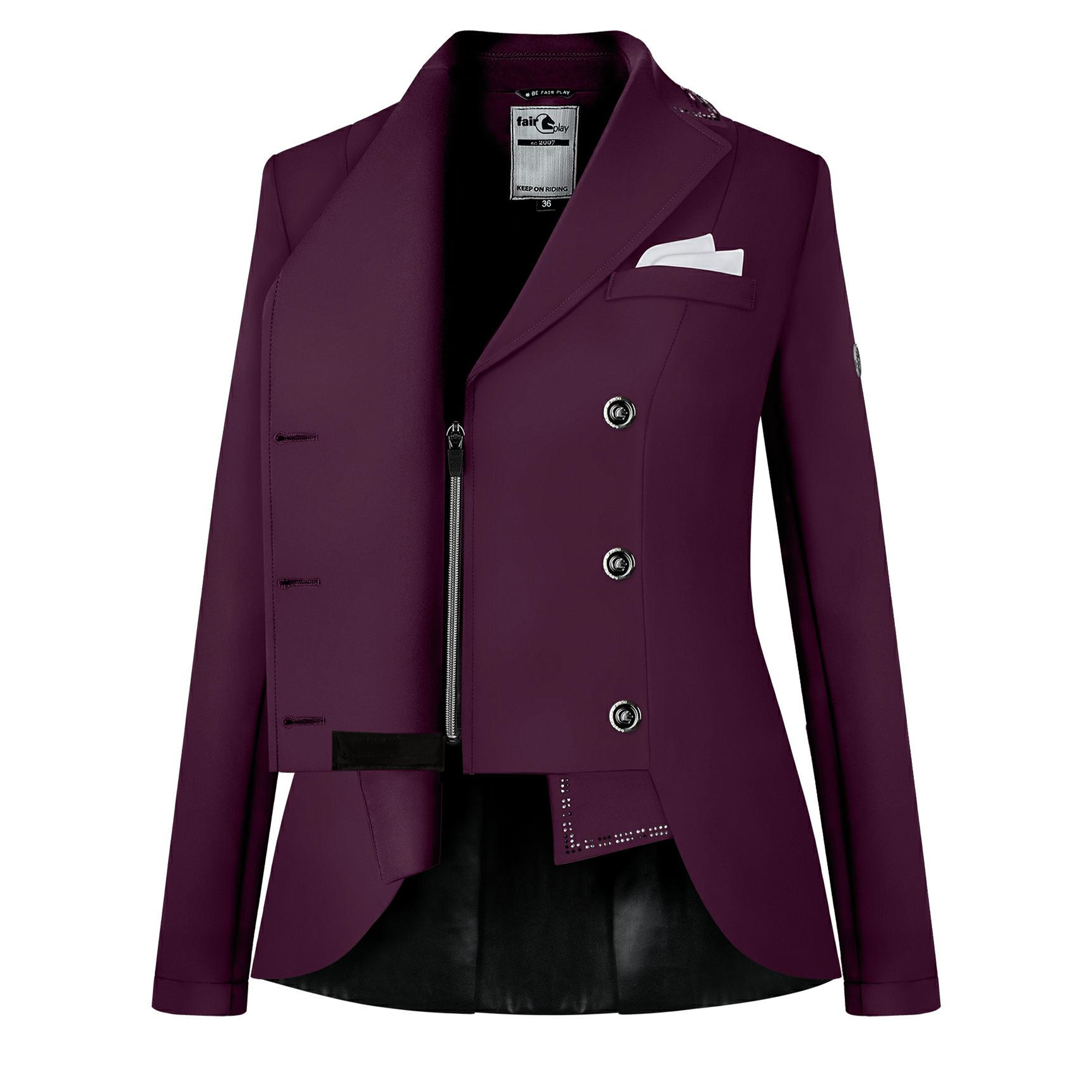 Fair Play Ladies Dressage Short Tailcoat REIKO, Royal Berry