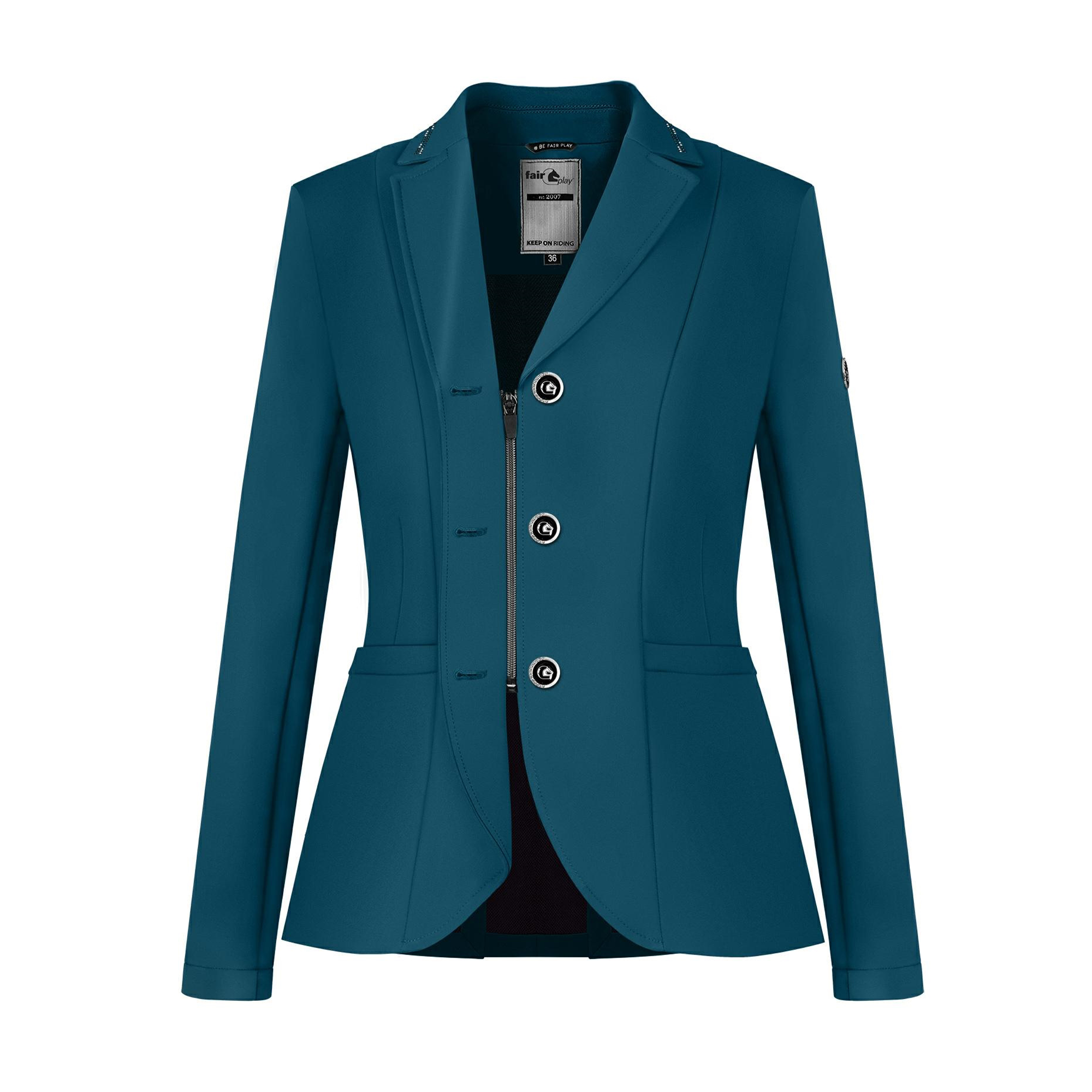 Fair Play Ladies Show Jacket NATALIE, Nile Blue