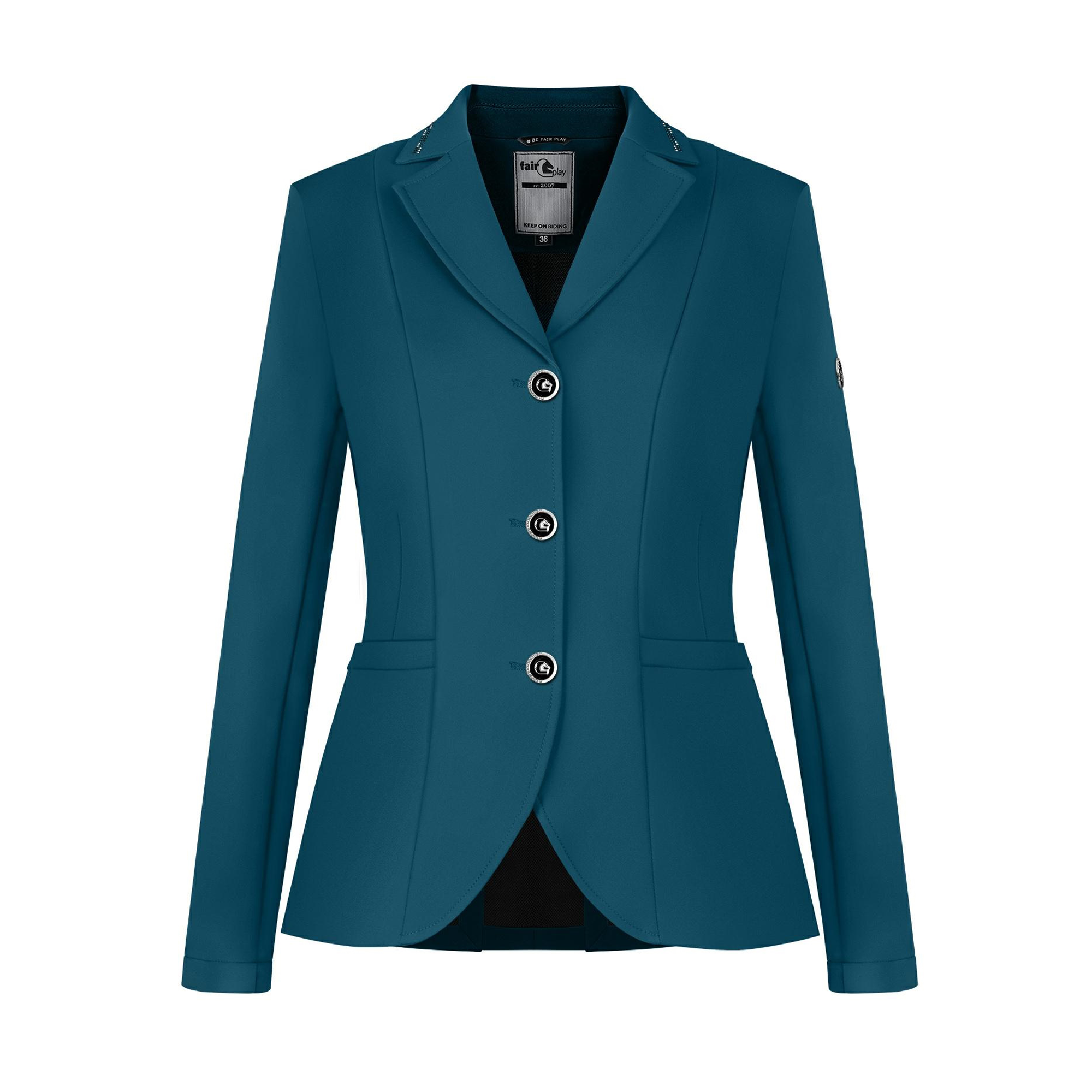Fair Play Ladies Show Jacket NATALIE, Nile Blue