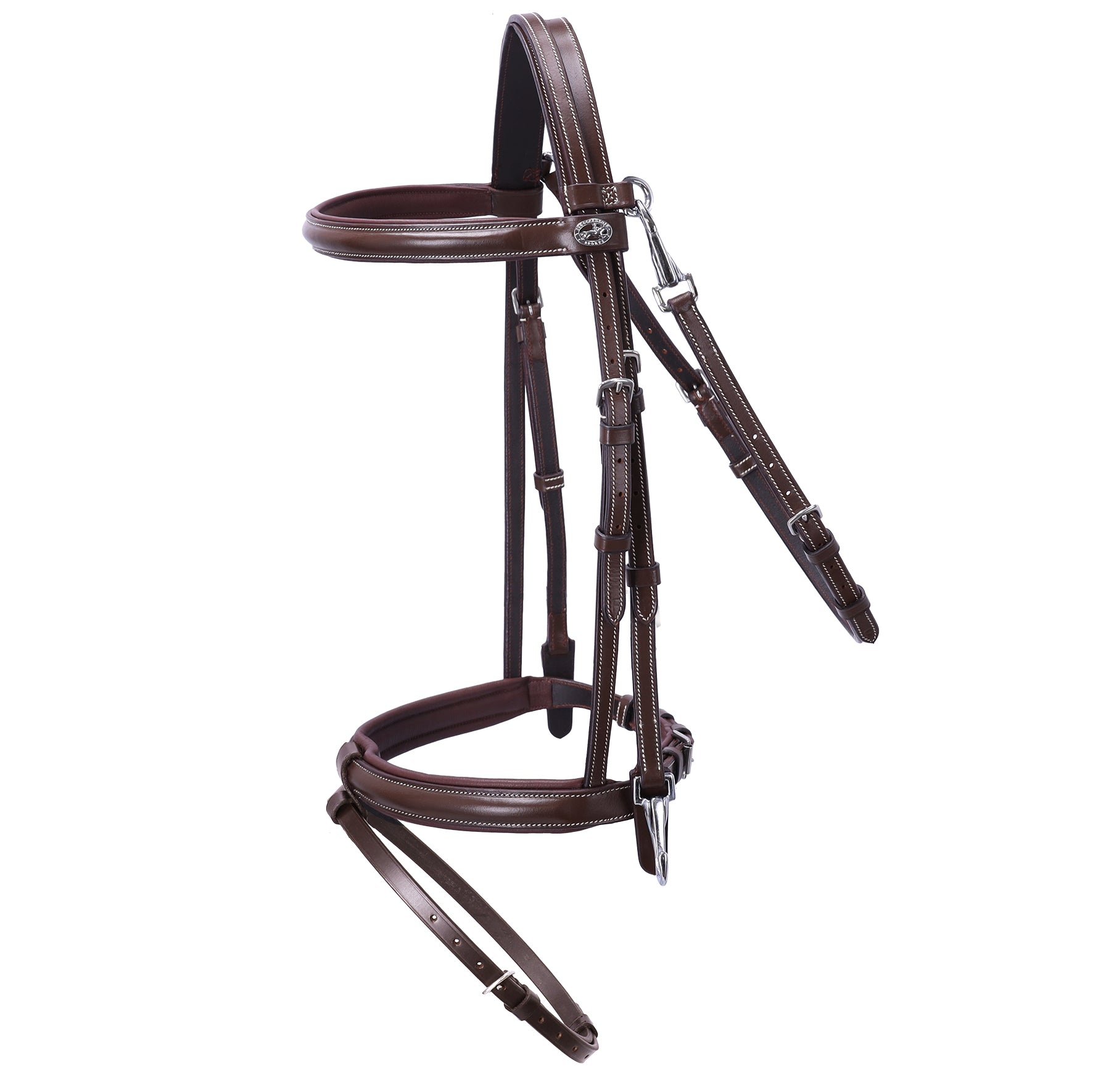 Schockemohle Dortmund Bridle, Brown/Cream/Silver
