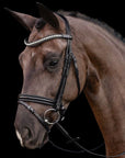 Schockemohle Palermo Bridle, Black Patent/Silver