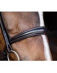 Schockemohle Monza Snaffle Bridle, Dark Brown/Silver