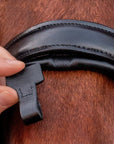 Schockemohle Monza Snaffle Bridle, Black/Silver