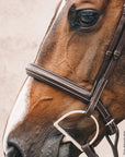 Schockemohle Montreal Select Anatomical Bridle, Espresso/Cream/Silver