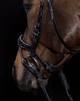 Schockemohle Equitus Beta Glam Anatomical Special Bridle, Black Patent/Silver