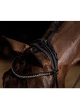 Schockemohle Westminster Round Stitched Anatomic Bridle, Black/Silver