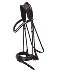 Schockemohle Westminster Round Stitched Anatomic Bridle, Espresso/Silver