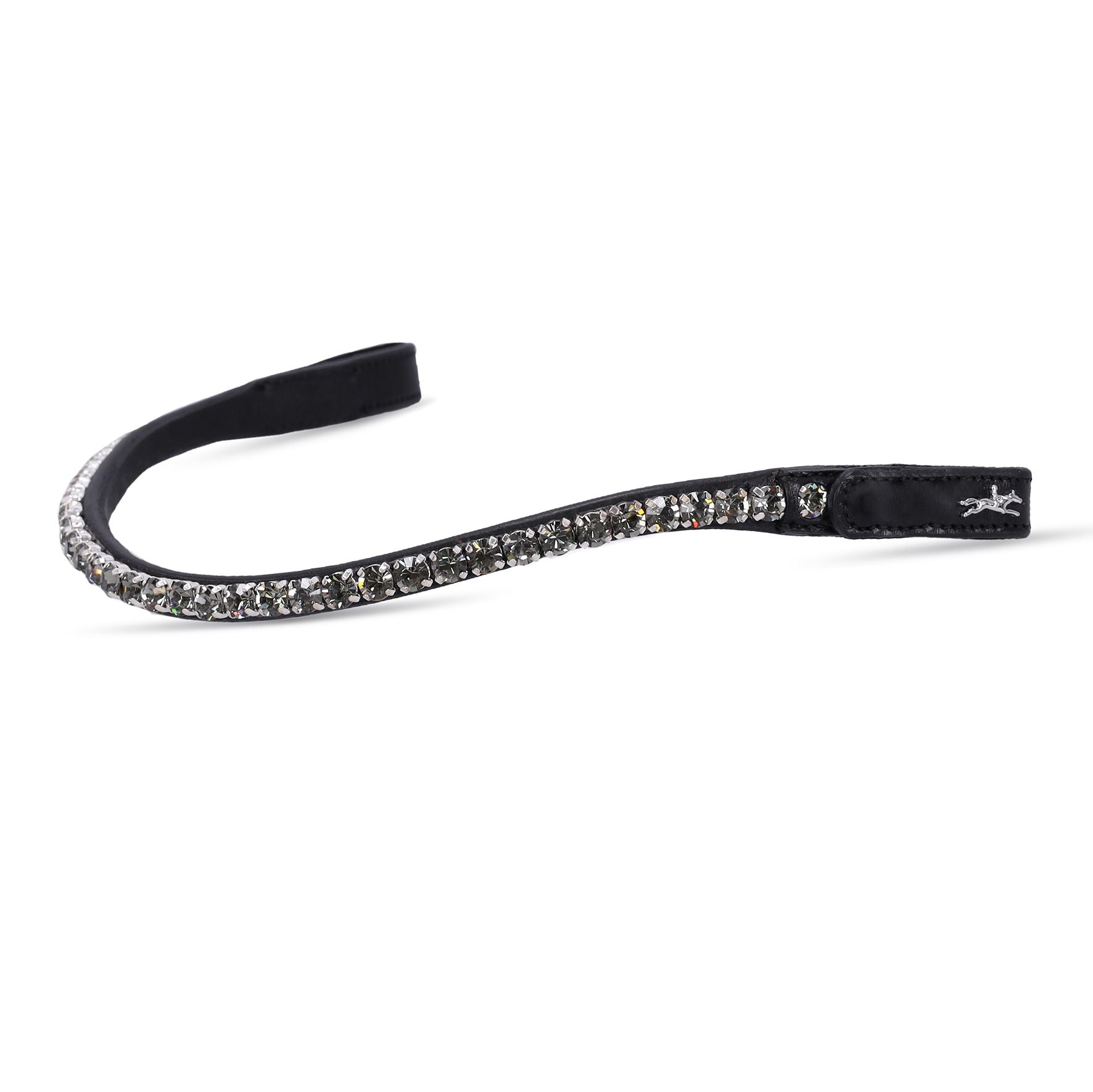 Schockemohle Siena Snap On Browband, Black/Grey