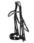 Schockemohle Milan Anatomical Double Bridle, Black Patent/Silver