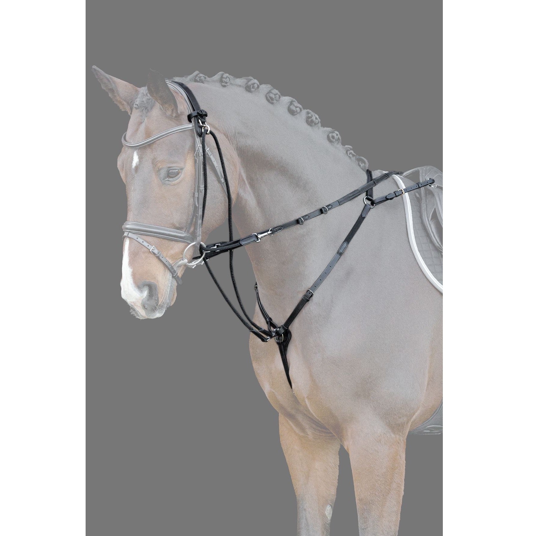 Schockemohle Cleveland Professional Training Reins, Black
