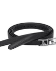 Schockemohle Colorado Soft Stirrup Leathers, Black/Silver