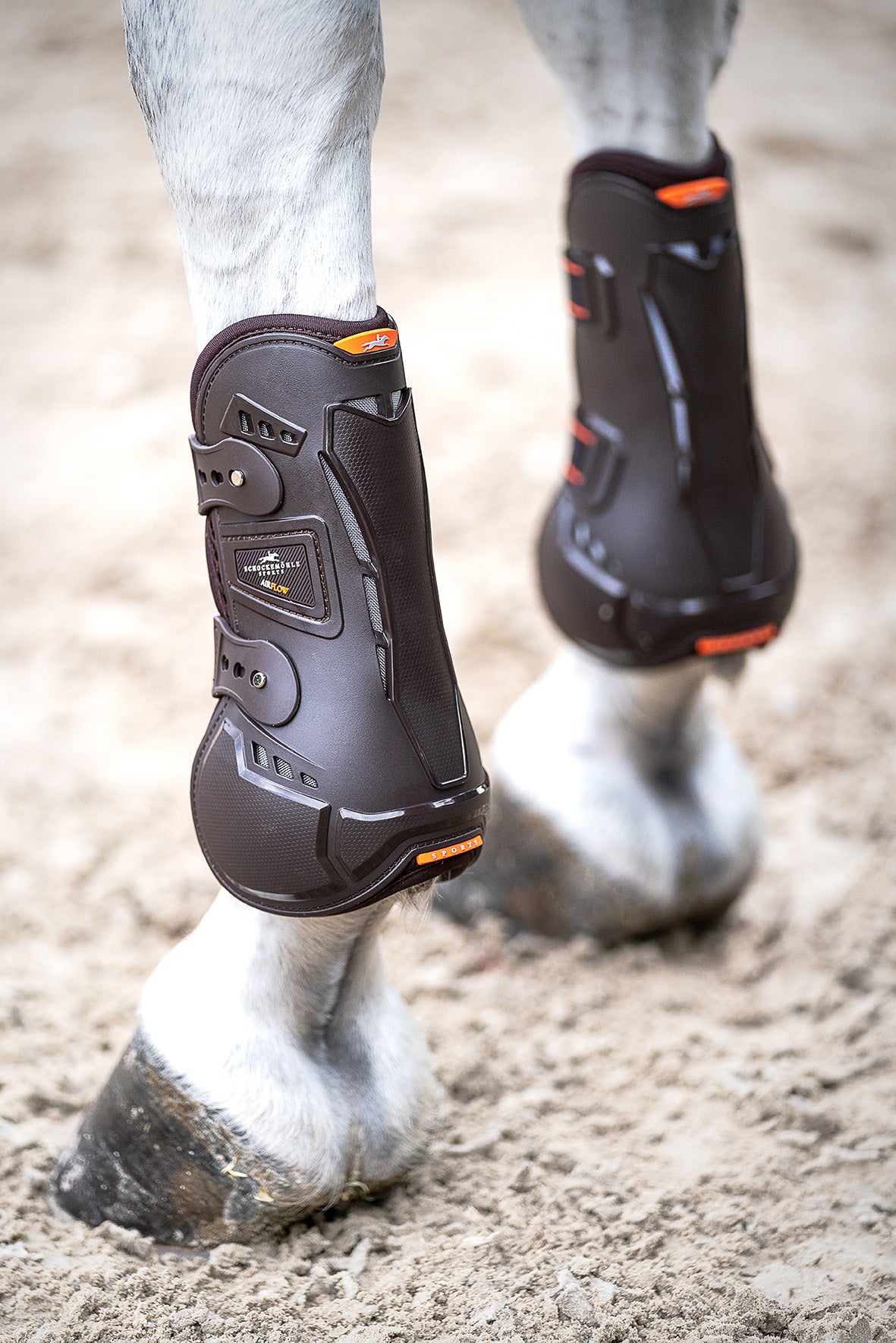 Schockemohle Air Flow Champion Tendon Boots, Black