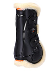Schockemohle Air Flow Tendon Boots with Fur, Black