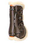 Schockemohle Air Flow Tendon Boots with Fur, Brown