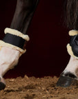 Schockemohle Air Flow Champion Fetlock Boots with Fur, Black