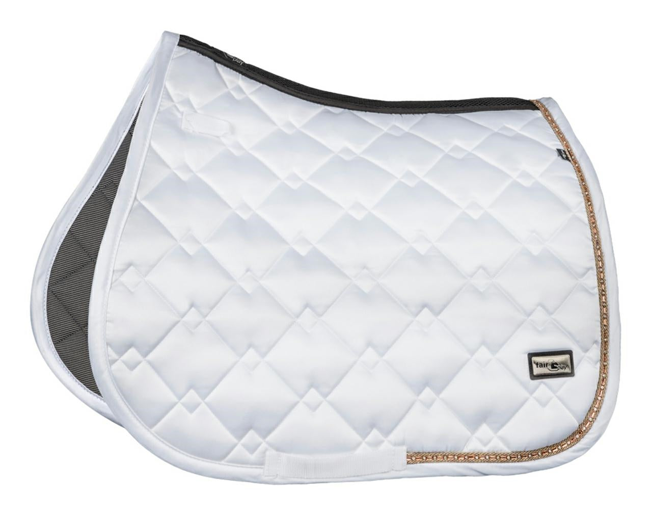 Fair Play All Purpose Saddle Pad AZURYT CERAMIC White ROSEGOLD