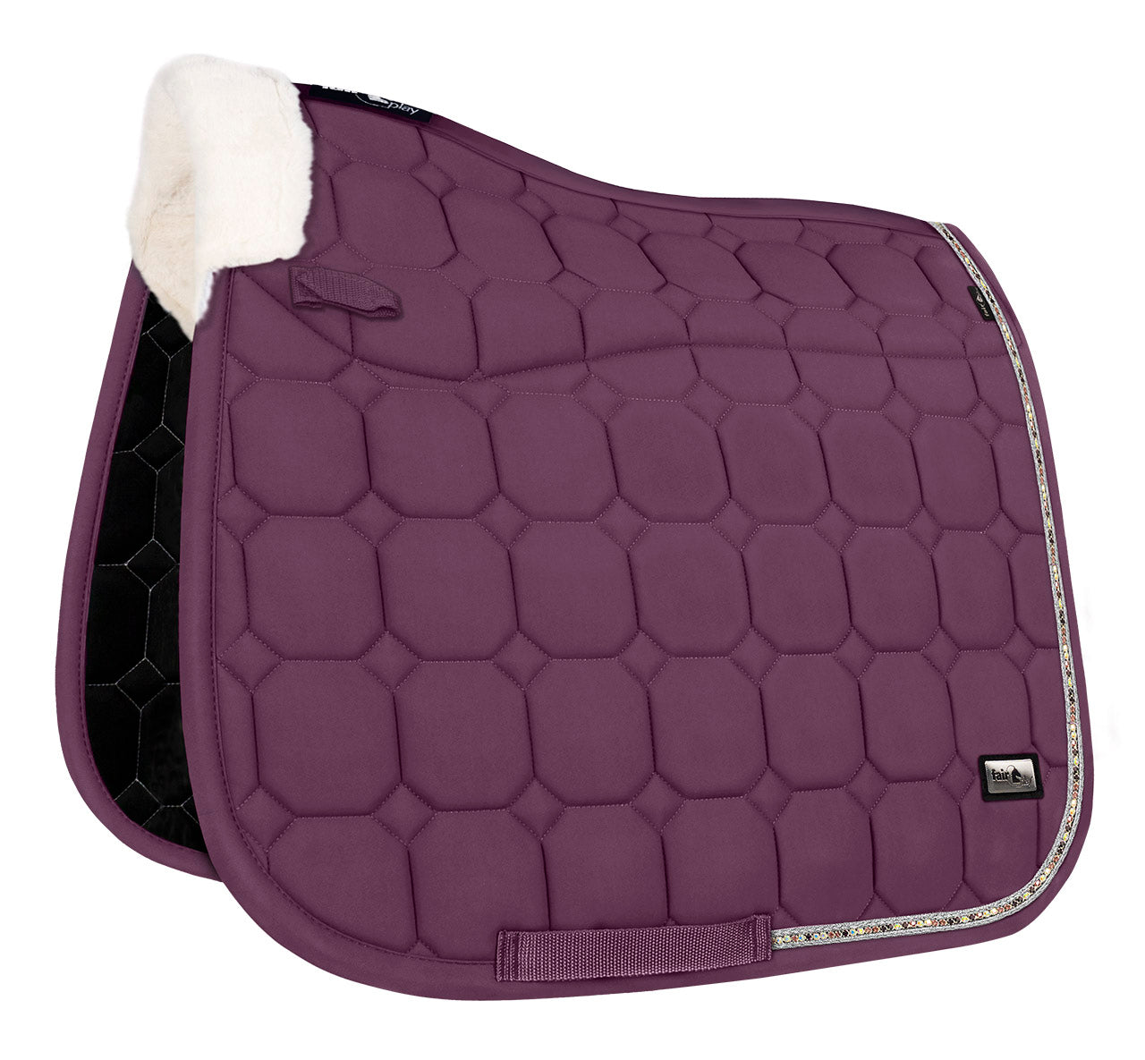 Fair Play AMMOLITTE Dressage Saddle Pad, Eggplant