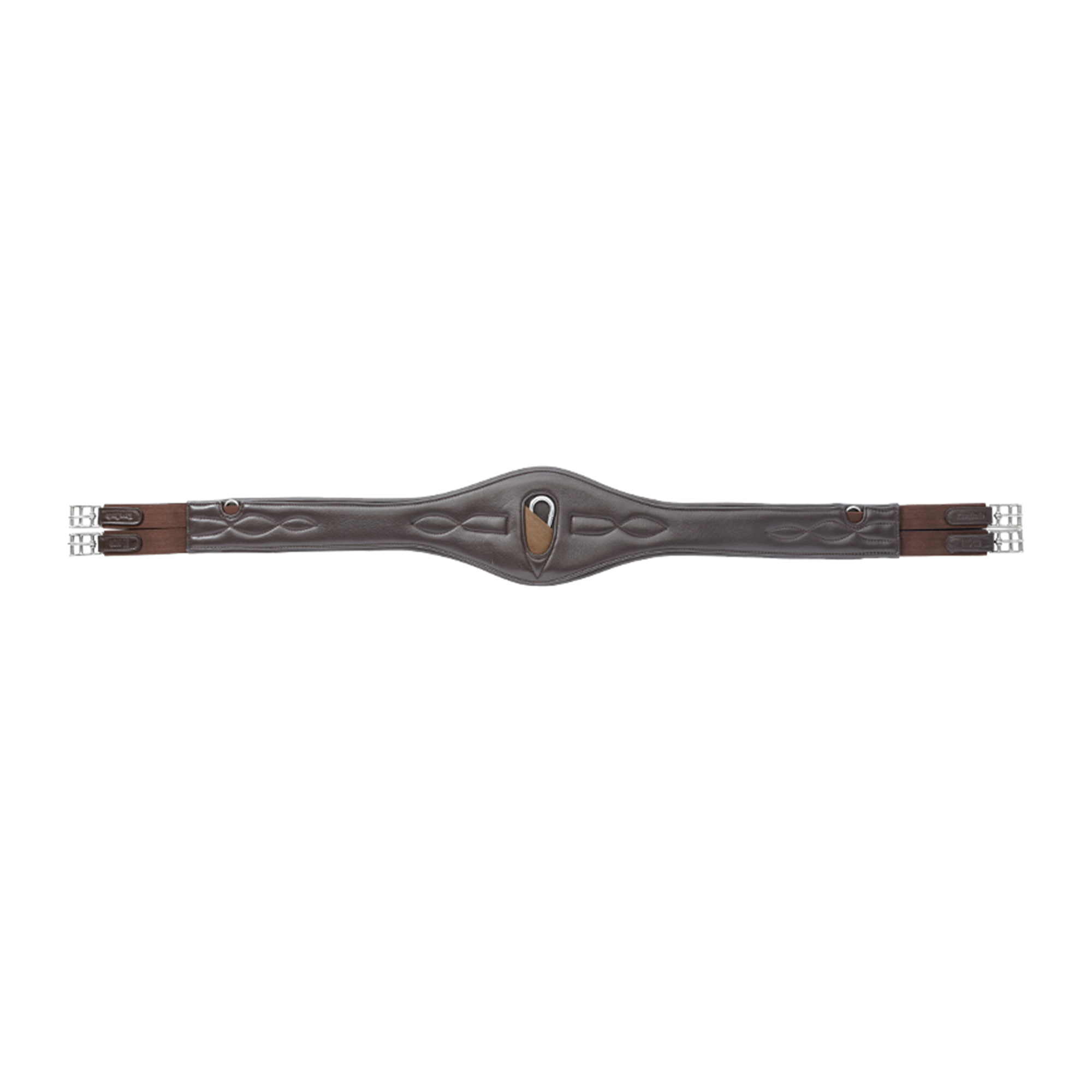 Kavalkade Leather Girth "Comfort" with Elastic, Brown