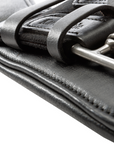Kavalkade Soft Leather Short Girth "Comfort" with Elastic, Black