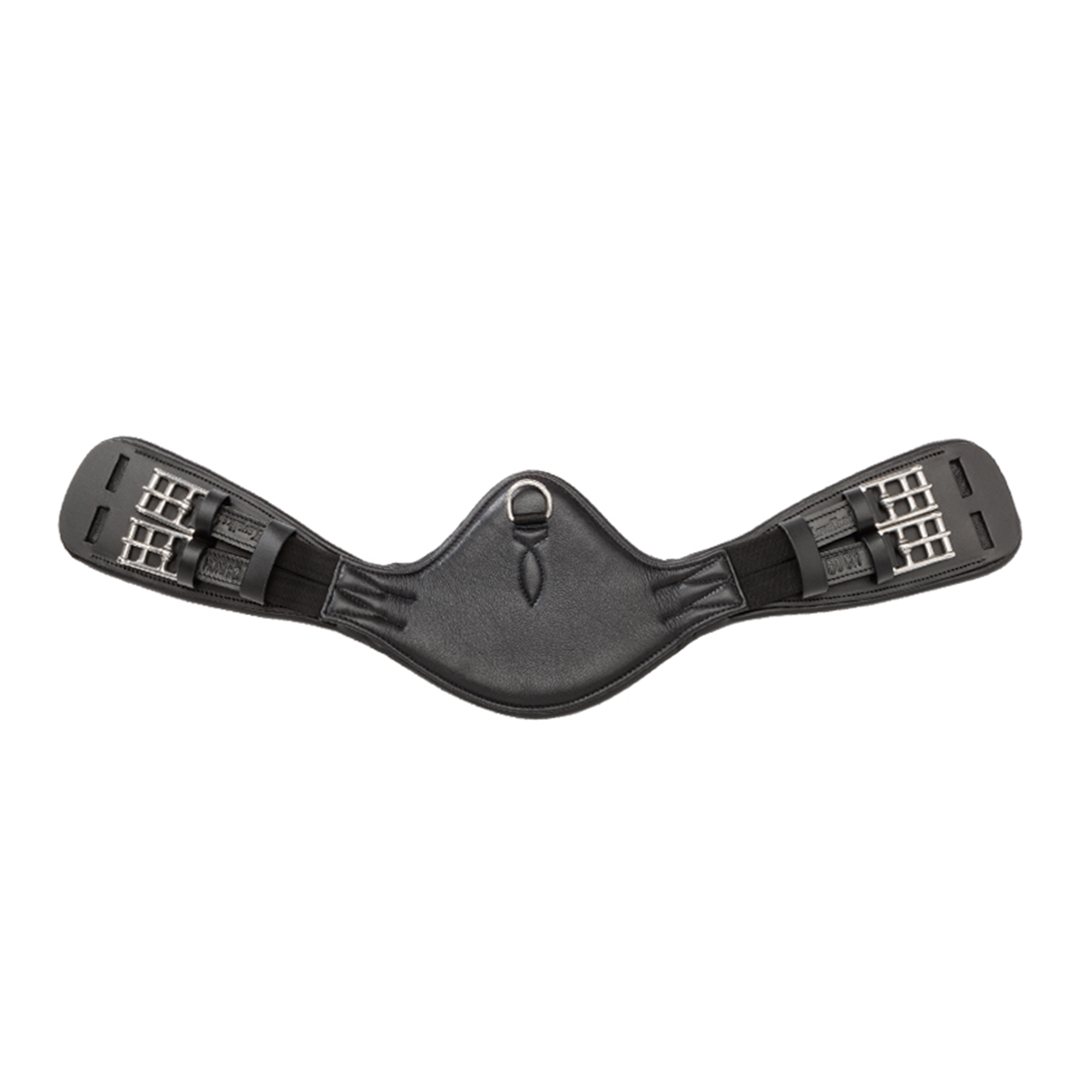 Kavalkade Soft Leather Short Girth "Casper" with Elastic, Black