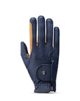 Roeckl MALTA Riding Gloves - Unisex, Navy/Caramel