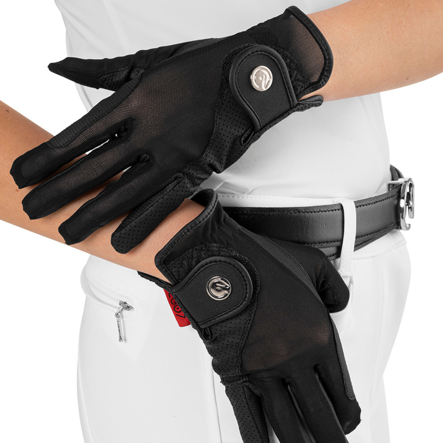 EGO7 Air Mesh Riding Gloves, Black