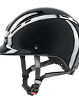 UVEX Exxeed Shiny Chrome Helmet, Black Glossy