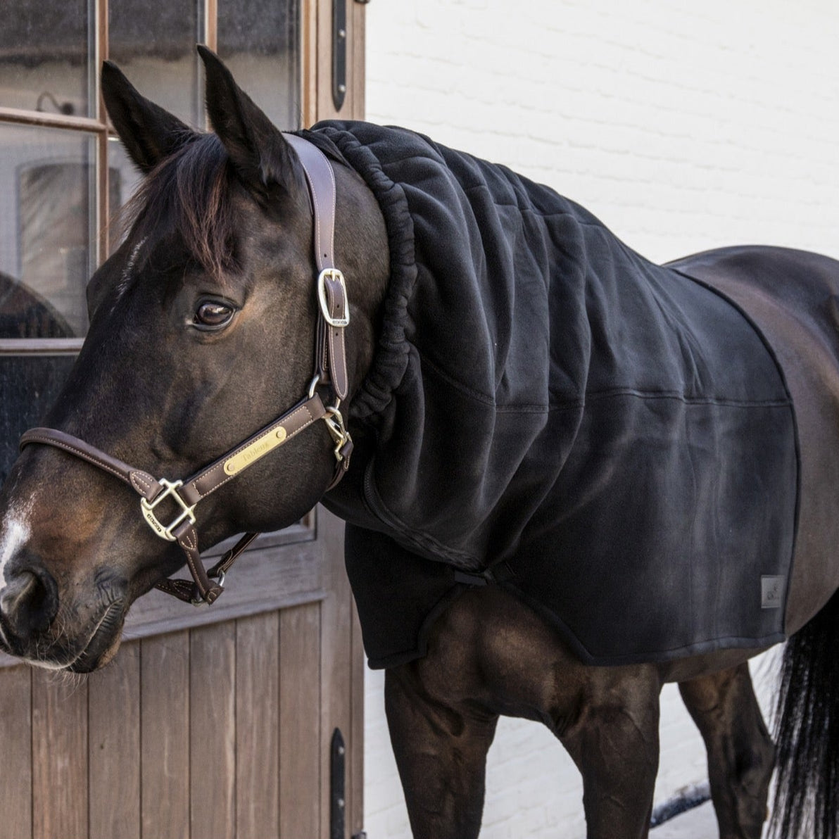 Kentucky Horsewear Heavy Fleece Horse Scarf, Black