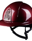 KEP Italia Smart Polish Polo Visor Helmet, Bordeaux