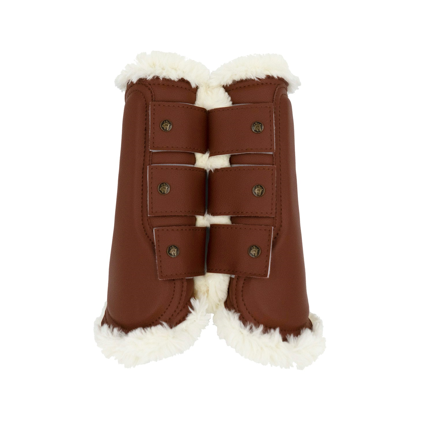 Sixteen Cypress Leatherette Brushing Boots, Cognac