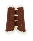 Sixteen Cypress Leatherette Brushing Boots, Cognac