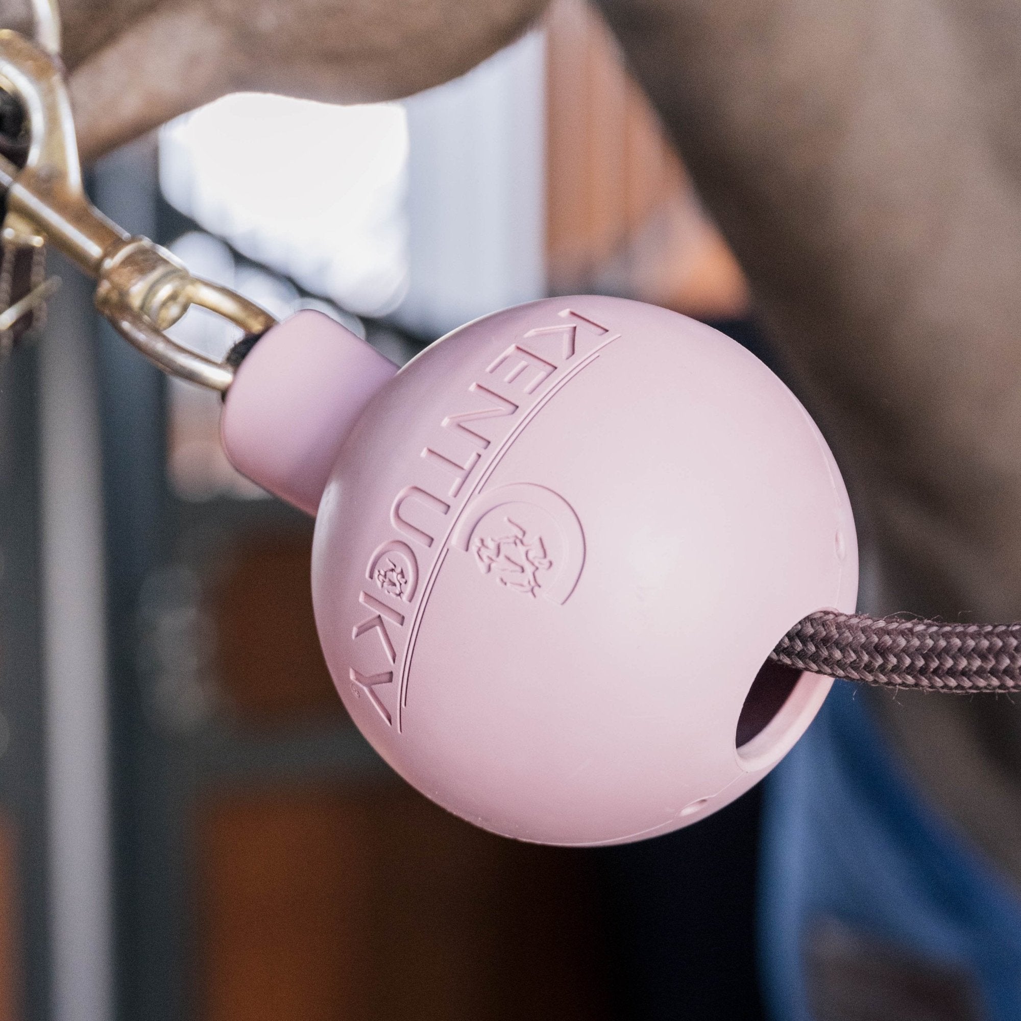 Kentucky Horsewear Rubber Ball Protection for Wall and Lead, Old Rose