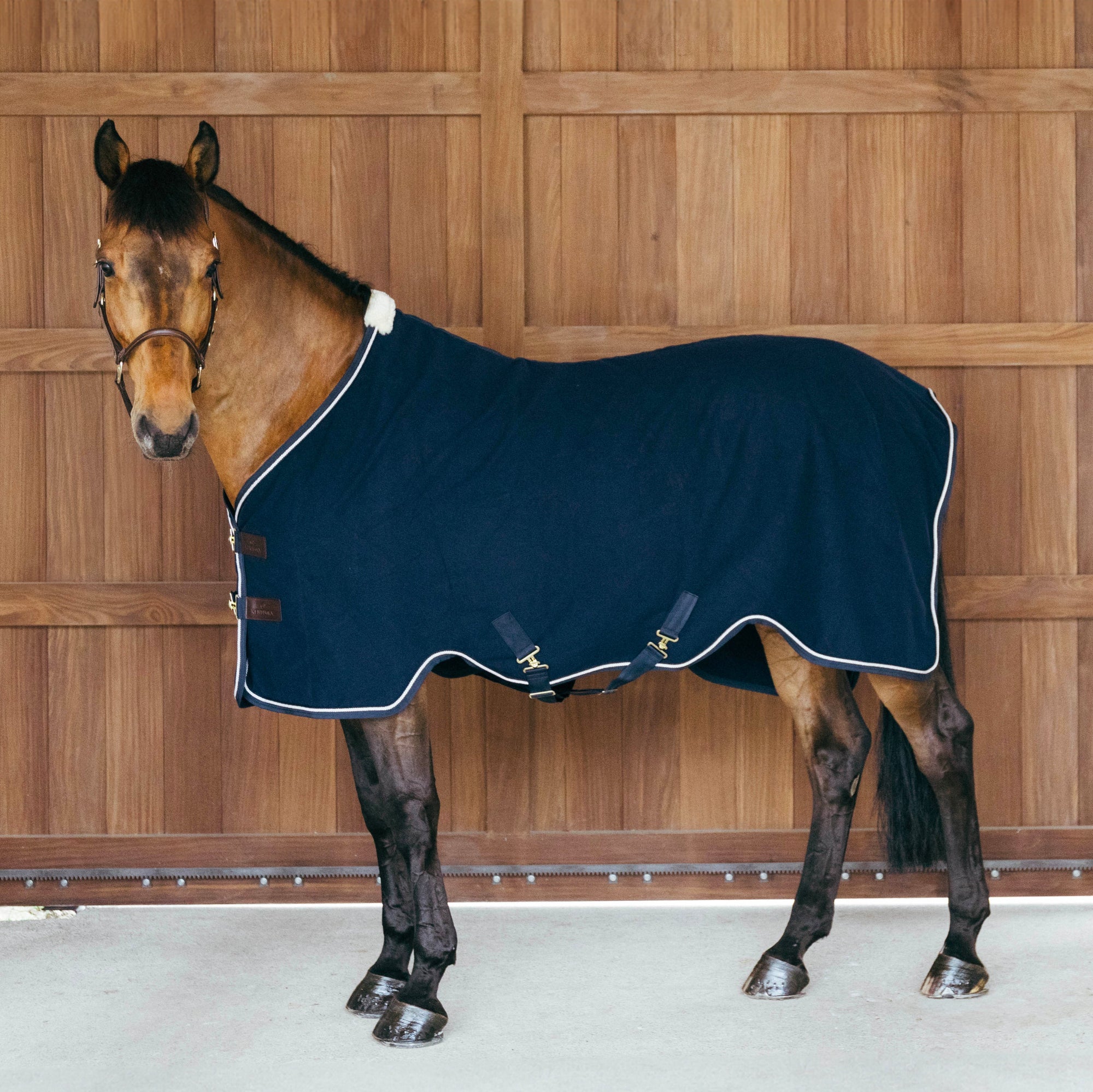 Kentucky Horsewear Fleece Rug Vegan Wool, Navy