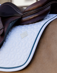 Kentucky Horsewear Glitter Rope Show Jumping Saddle Pad, White / Navy