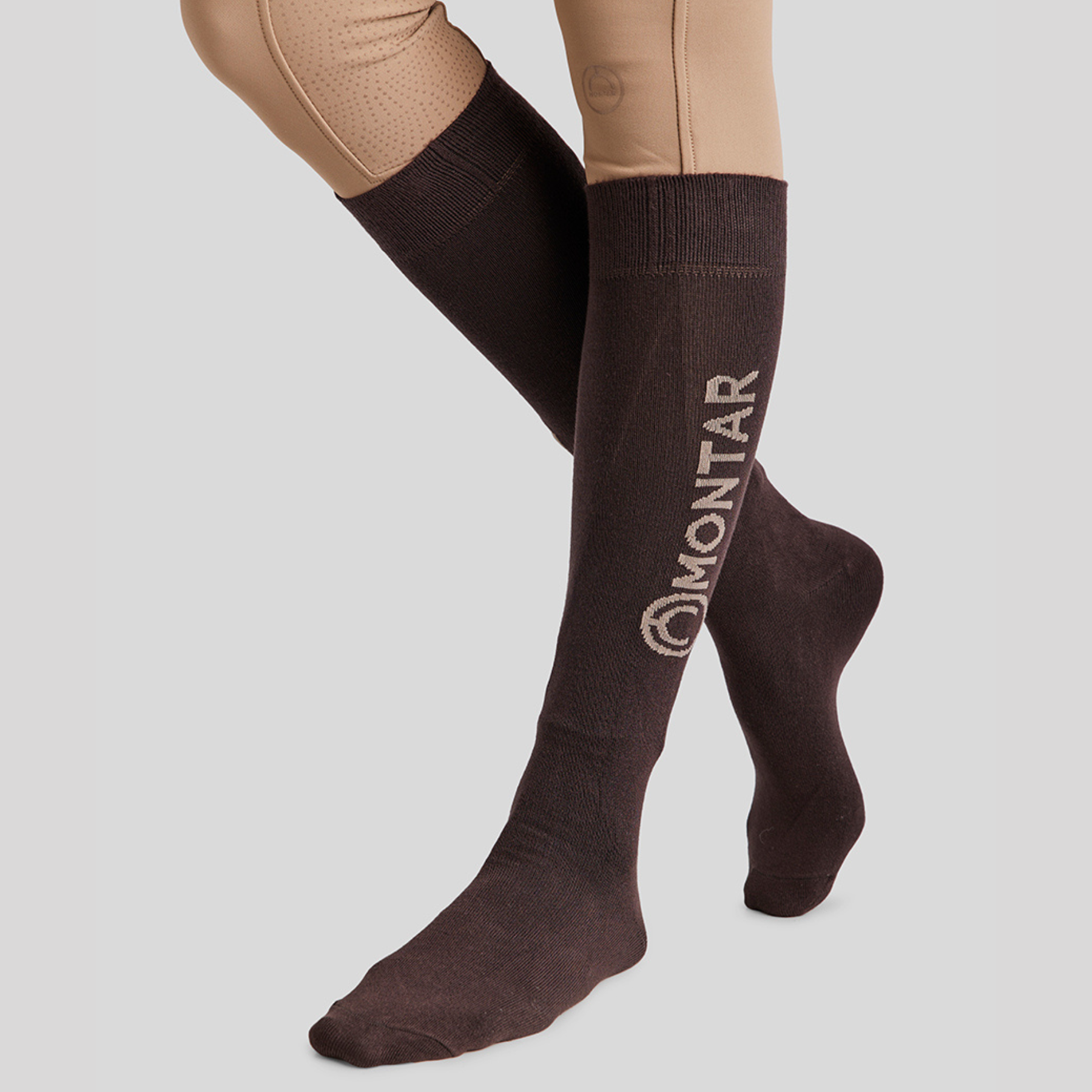 Montar Bamboo Socks with Logo, Brown