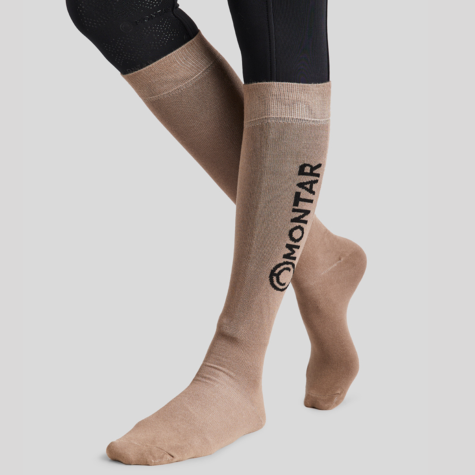 Montar Bamboo Socks with Logo, Latte