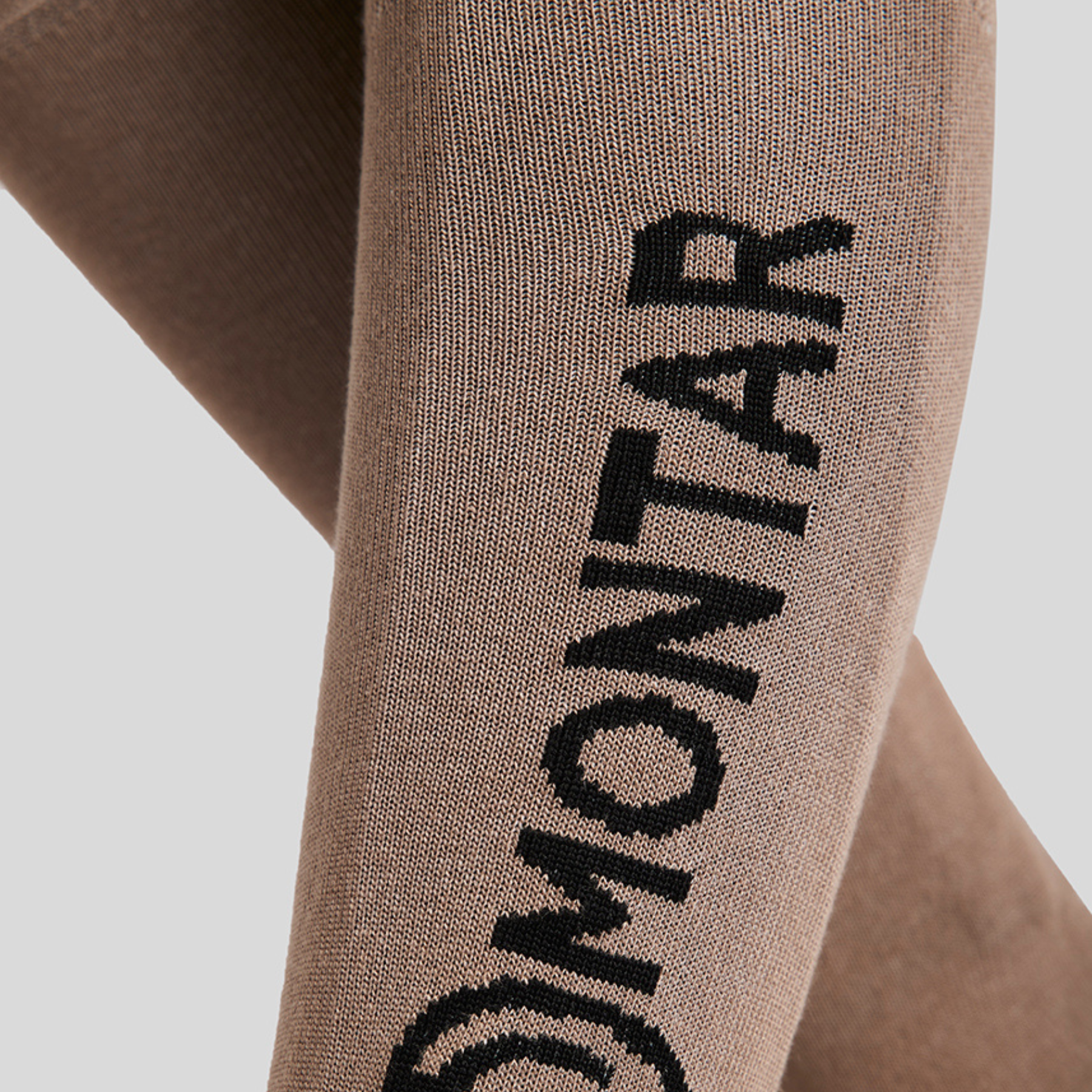 Montar Bamboo Socks with Logo, Latte